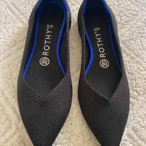 Rothy’s 7.5 The Point Black Solid